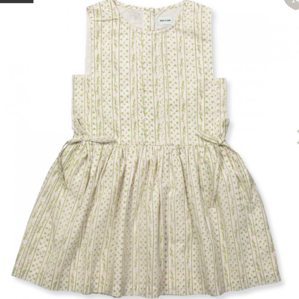 Mini A Ture Sofie Floral Print Dress With Cute Bow Detailing Size 4 Years - Picture 4 of 7
